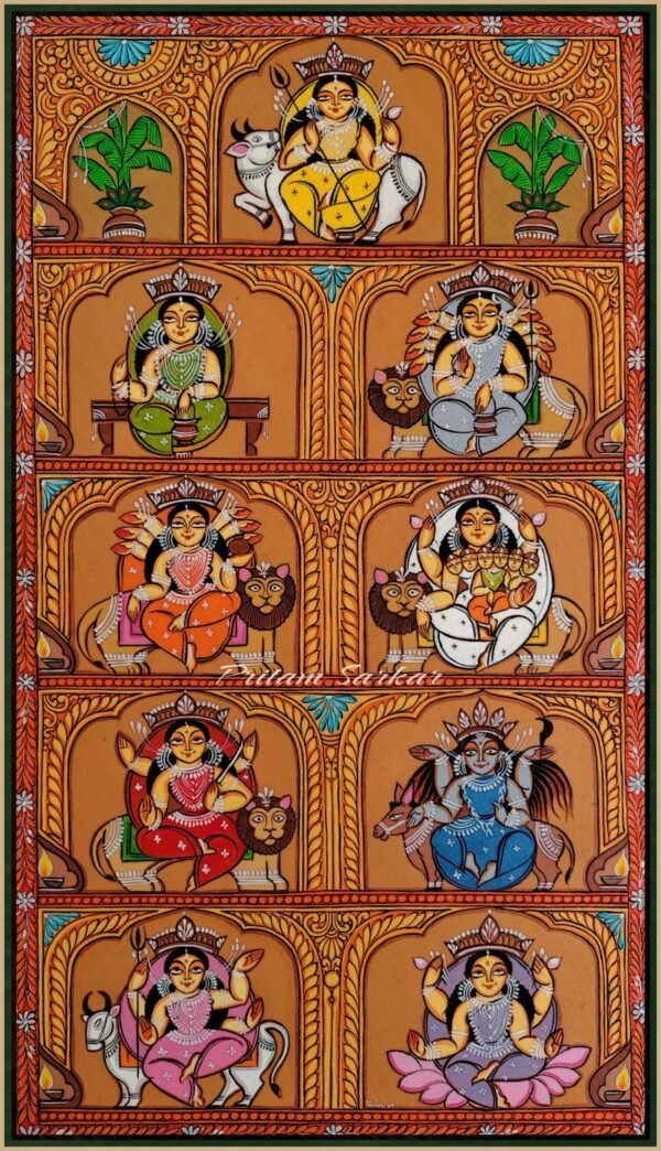 Nabadurga Acrylic on Canvas