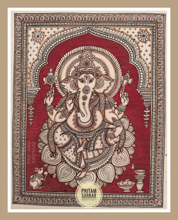Ganesha Art - Medium Acrylic on Paper