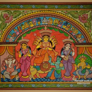 Maa Durga Poribar Painting | Maa durga’s family