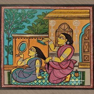 Mother and Daughter Pattachitra Art