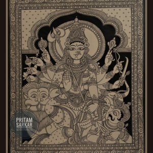 Mahishasur Mardini Painting – Acrylic on Canvas